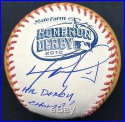 David Ortiz HR Derby Champ Signed 2010 Home Run Derby Baseball MLB Holo Fanatics