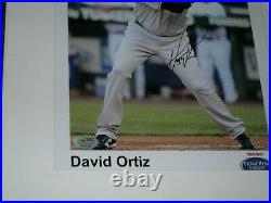 David Ortiz Signed 8 X 10 Framed Sgc Cert By State Farm Home Run Derby Red Sox