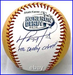 David Ortiz Signed Red Sox MLB 2010 Home Run Derby Moneyball Baseball Beckett