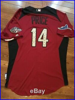 David Price 2011 All-Star Game Home Run Derby Game Worn Used Jersey MLB Auth