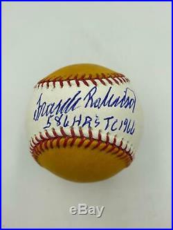 Frank Robinson 1966 Triple Crown 586 HR Signed Home Run Derby Baseball PSA DNA