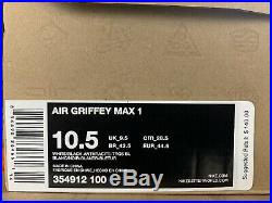 GRIFFEY MAX 1 HOMERUN DERBY NIKE AIR sz 10.5 354912 100