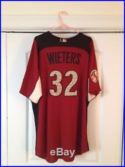 Game Used 2011 Matt Wieters AS Game Workout / Home Run Derby Jersey MLB Auth