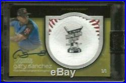Gary Sanchez 2018 Topps Dynasty Auto Patch #d 1/1 Home Run Derby Ball Yankees