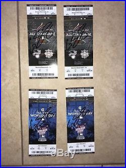Gary Sanchez All Star Game Home Run Derby Signed Autographed Ticket Lot of 4