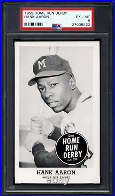 Hank Aaron 1959 Original Photo Film Negative Home Run Derby 1959 Card Image