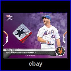 Home Run Derby Sock Relic # to 25 Pete Alonso 2021 MLB TOPPS NOW