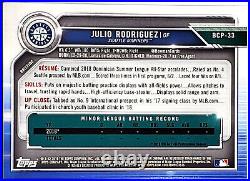 Hot! Julio Rodriguez Rookie 1st Bowman 2019 Bowman Chrome Prospects #bcp33