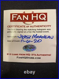 JUSTIN MORNEAU 2008 Home Run Derby Champ Signed Game Used Ball All Star MLB Auth