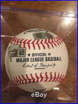 Javier Baez Autographed Home Run Derby Baseball with Fanatics/MLB COA Holograms