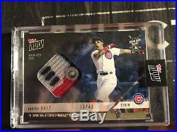 Javier Baez Cubs 2018 Topps Now Home Run Derby Relic #HRD-18A 33/49