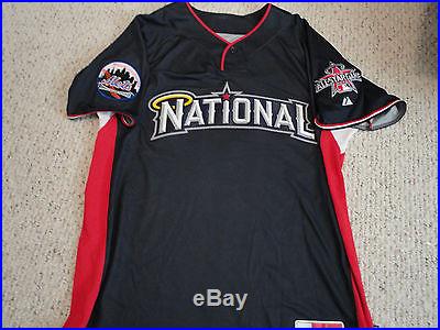 Jose Reyes 2010 All Star Home Run Derby Signed Game Used Jersey Auto Autograph