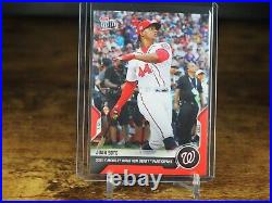 Juan Soto 2021 MLB TOPPS NOW Card 497 home run derby Red Parallel 2/10