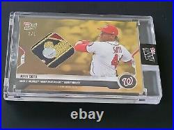 Juan Soto HOME RUN DERBY Game Sock HR Relic 2021 TOPPS NOW GOLD # 1/1 All Star