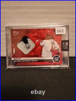 Juan Soto RED Sock Relic 2021 Topps NOW Home Run HR Derby Semifinalist 497A /10