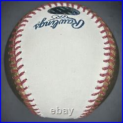 Justin Morneau Autographed 2014 Home Run Derby Gold Paneled Moneyball Baseball