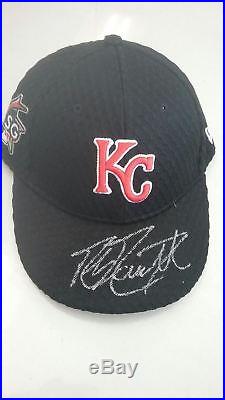 Kansas City Royals Mike Moustakas Signed Autographed Home Run Derby Hat MLB COA