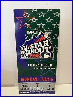 Ken Griffey Jr 1998 Home Run Derby/All-Star Game Ticket Stub Package