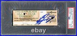 Ken Griffey Jr. Autographed 1993 All Star Workout Home Run Derby Ticket Seattle
