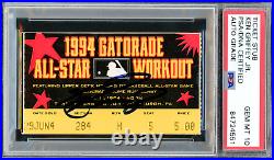 Ken Griffey Jr. Autographed 1994 All Star Home Run Derby Ticket Stub Seattle Mar