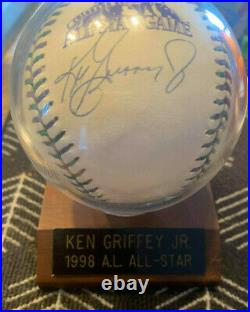 Ken Griffey Jr Autographed 1998 All Star Baseball Home Run Derby Champ