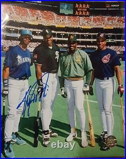 Ken Griffey Jr Signed Autographed 8x10 Photo with COA HOF Mariners Homerun Derby