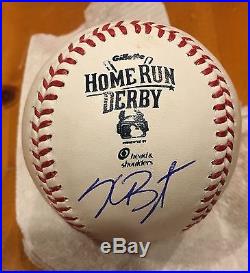 Kris Bryant Game Used Home run Derby Baseball Mlb Fanatics Coa Autograph Cubs