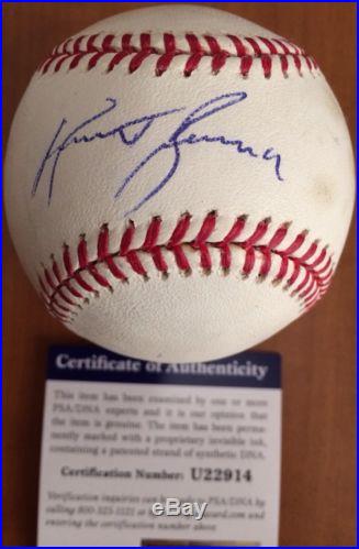 Kurt Russell Signed Rawlings Baseball Autographed PSA/DNA 2010 Home Run Derby