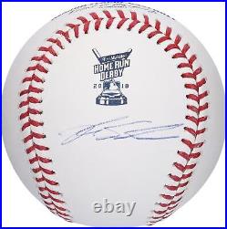 Kyle Schwarber Chicago Cubs Signed 2018 MLB Home Run Derby Logo Baseball Topps