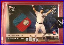 Kyle Schwarber Cubs 2018 Topps Now Home Run Derby Relic #HRD-18A 49/49 EBAY 1/1