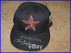 Lance Berkman Houston Astros Game Used Autographed 2002 Home Run Derby Hat