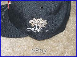 Lance Berkman Houston Astros Game Used Autographed 2002 Home Run Derby Hat PSA