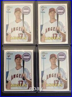 Lot Of (4) Shohei Ohtani 2018 Topps Heritage High Number Rookie Card Lot #600 RC