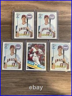 Lot Of (6) Shohei Ohtani 2018 Topps Heritage High Number #600 RC and Insert