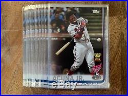 (Lot of 15) 2019 topps Ronald Acuña Jr home run derby Gold cup card