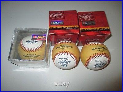 Lot of 3 MLB Rawlings Home Run Derby Baseball 2009 2010 2011 Collector's Edition