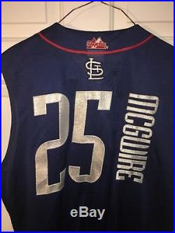 MAJESTIC MARK McGWIRE 1999 MLB ALL STAR GAME AUTHENTIC HOME RUN DERBY JERSEY XL