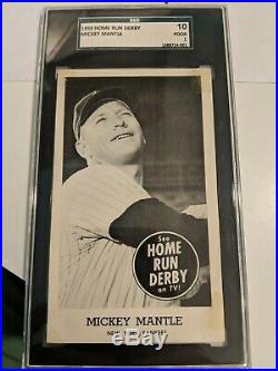 MICKEY MANTLE 1959 Home Run Derby SGC 1 New York Yankees PSA Extremely Rare