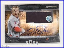 MIKE TROUT TOPPS STRATA GU HOME RUN DERBY JERSEY AUTO AUTOGRAPH #D 43/50 ANGELS