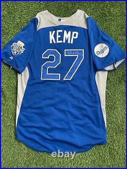 Matt Kemp Atlanta Braves Home Run Derby Game Used Jersey 2012 Kemp LOA Signed