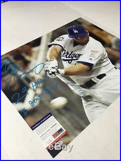 Max Muncy Dodgers Signed 16x20 Home Run Derby Photo Psa 29 Hr's, I Beat Javy