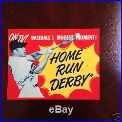Mickey Mantle Home Run Derby Advertisement Magnet with Facsimile Autograph