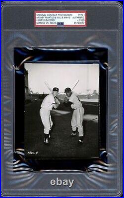 Mickey Mantle & Willy Mays 1959 Home Run Derby Type 1 Original Photo PSA/DNA