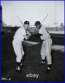 Mickey Mantle & Willy Mays 1959 Home Run Derby Type 1 Original Photo PSA/DNA