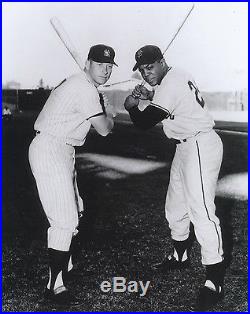 Mickey mantle yankees and willie mays giants 8x10 photo 1960 homerun derby