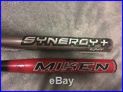 Miken Ultra II Maxload 34/28 1.20 And Home Run Derby Synergy Plus Shaved 34/27
