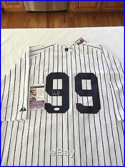 NEW YORK YANKEES AARON JUDGE signed HOME RUN DERBY ROY MVP AUTHENTIC JERSEY JSA