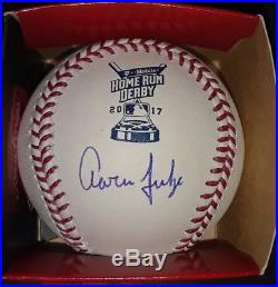 New York Yankees Aaron Judge Autographed RARE 2017 Homerun Derby MLB Baseball