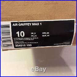 Nike Air Griffey Max 1 Home Run Derby South Beach Grey White 354912-100 Sz 10 DS