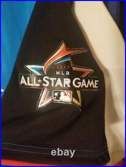 ON FIELD Authentic Aaron Judge Yankees MLB All Star Miami Jersey 2017 Size 48